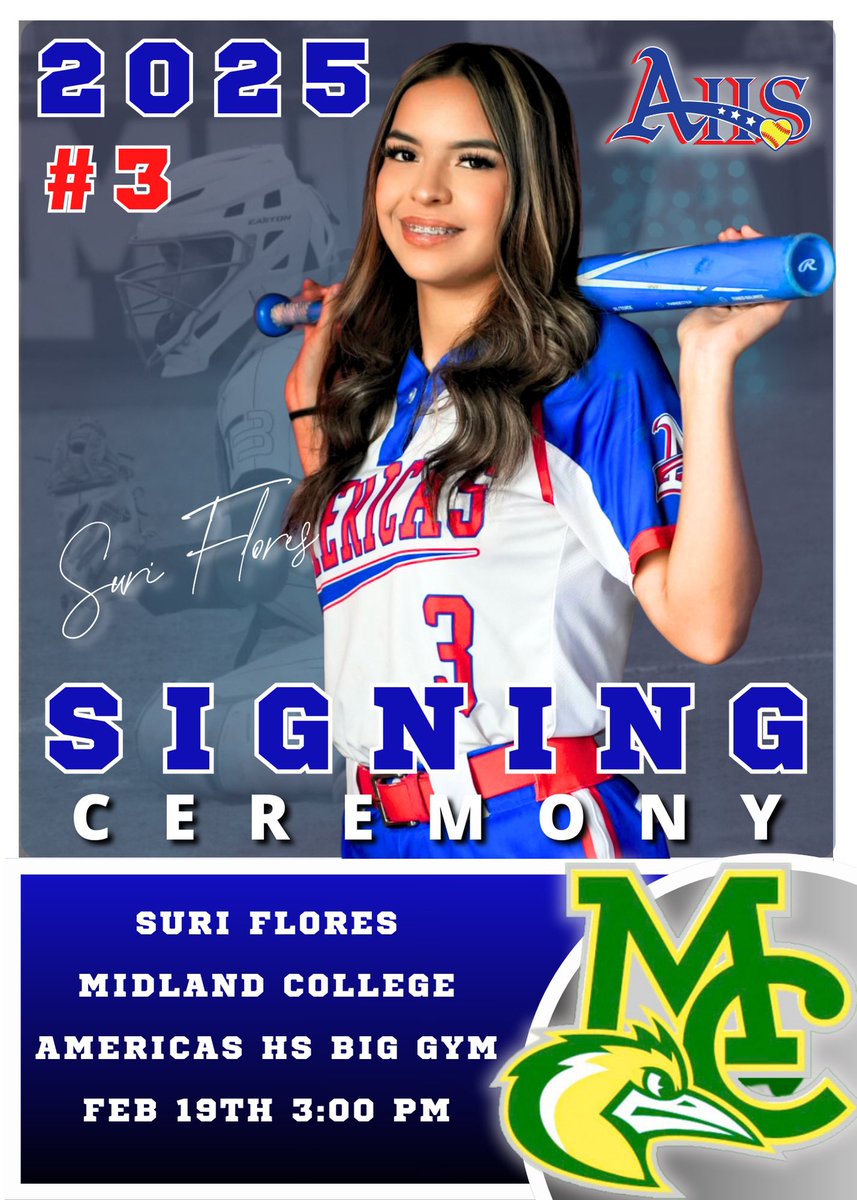 Please join us Wednesday 2/19 @3pm at AHS gym for 2 of our Seniors Signing Ceremony!@OdalysSolis7 <a href="/suriflores3406/">Suri Flores</a> Absolutely proud of both of these hardworkers big players they will be great at the next level!
💚🤍<a href="/mcchapssoftball/">MCSoftballChaps</a> 
🖤🧡<a href="/utpb_softball/">utpbsoftball</a> 
Getting Great one’s!