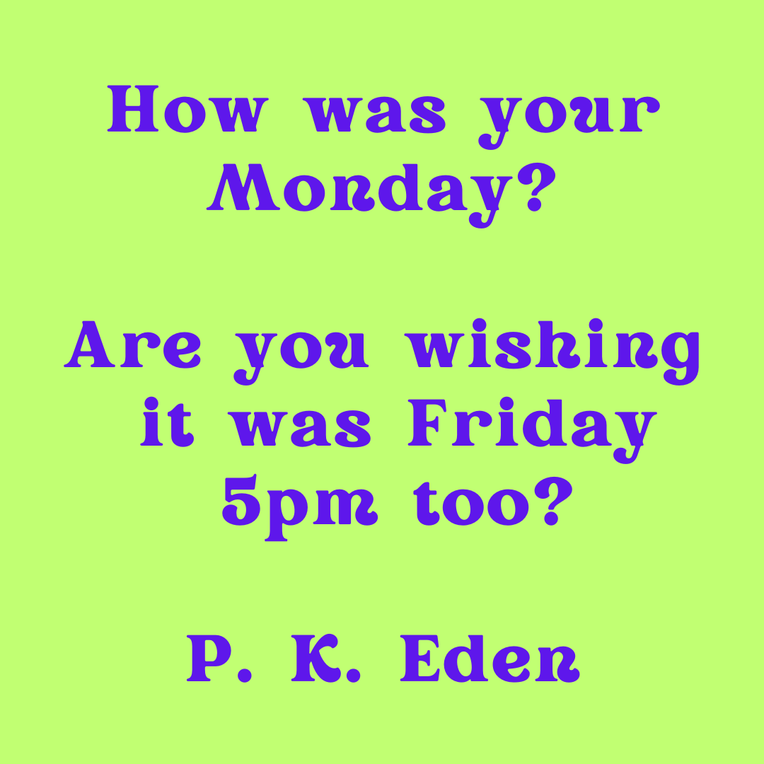 PKEdenAuthor's tweet photo. How was your Monday? Are you wishing it was Friday 5pm too?
#Monday #Friday5pm #wishing #read #reading #TheMirrorbyPKEden #TheWildRosePress #booklover #booktwitter #Fairytales #urbanfantasy #mustread https://t.co/RMFlqDVy7t https://t.co/7sMxoaO3Ds