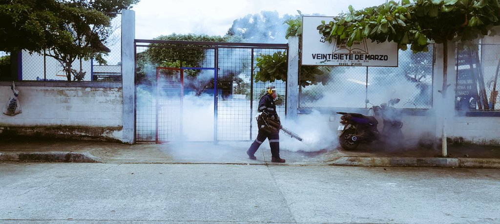 EducacionZ5_Ec's tweet photo. ✅🚜 ¡Cumplimos con la agenda de fumigaciones en varias instituciones educativas del Distrito 09D13 Balzar! 🌿💨
#ElNuevoEcuadorResuelve https://t.co/Uw2STSxjHx