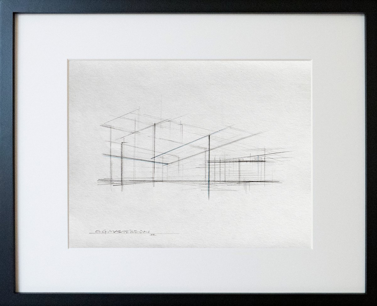 MAD_KAT_Gallery's tweet photo. Owen Masterson's Architectural Abstractions, on show in THOROUGHLY MODERN MID•CENTURY through this Saturday. Owen dreams of modern structures, three dimensional impossibilities. Join us on Saturday, 2/22, 5-8p, meet Owen &amp; the other artists #midcenturymodern #modernismweek2025 https://t.co/qkA0egV7nI