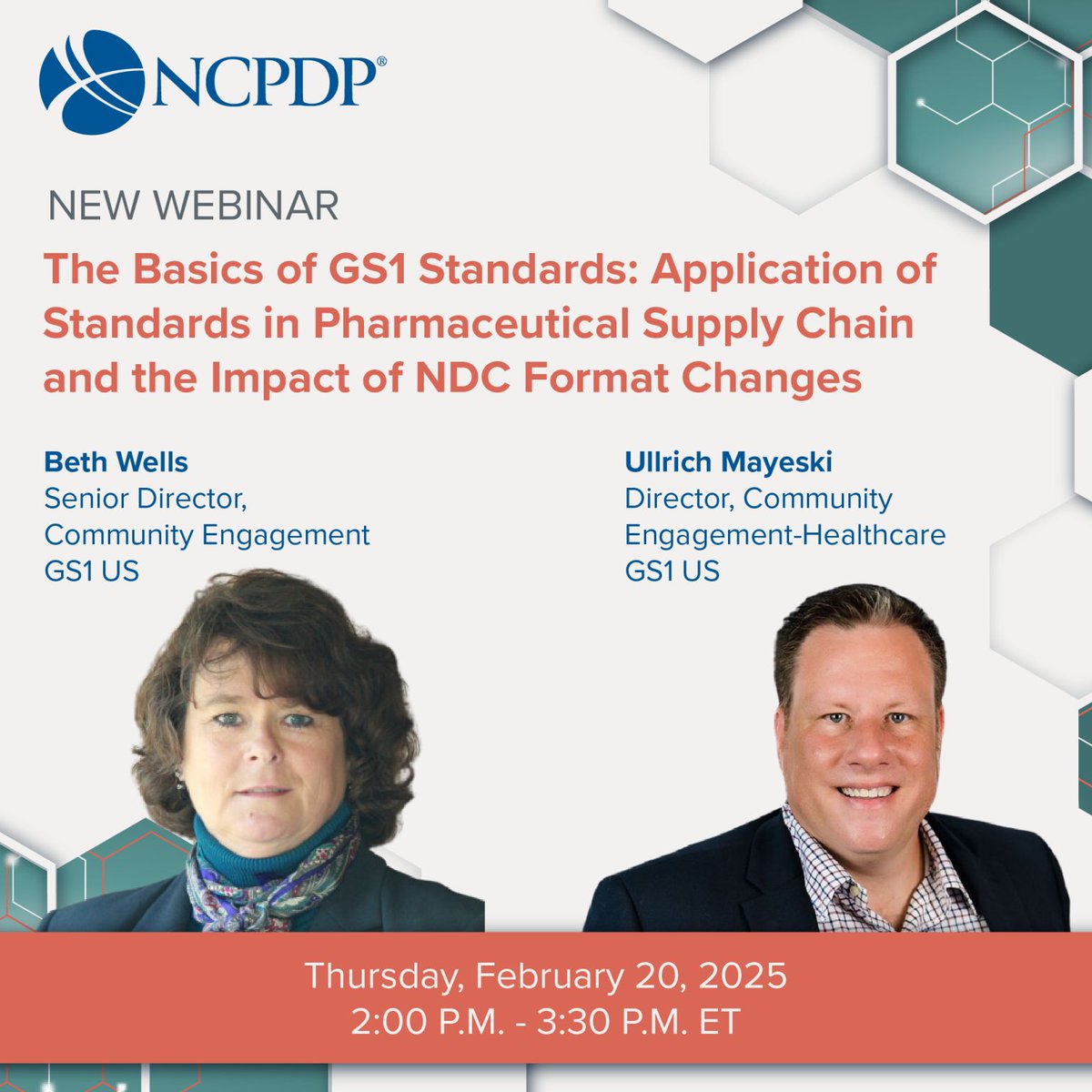 GS1_US's tweet image. Pharmaceutical #SupplyChain Stakeholders: Understand the #GS1Standards used to support industry in the unique identification and #trackandtrace of pharmaceutical products across the United States. Don’t miss the 2/20 webinar with GS1 US and @NCPDP. bit.ly/3WYy9Uq