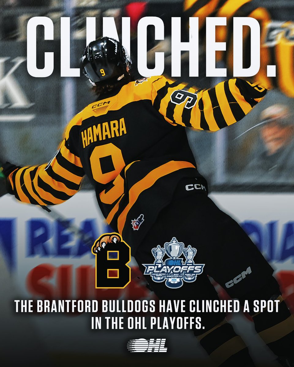 After a wild finish, the <a href="/BulldogsOHL/">Brantford Bulldogs</a> are #OHLPlayoffs bound! ⚫️🟡