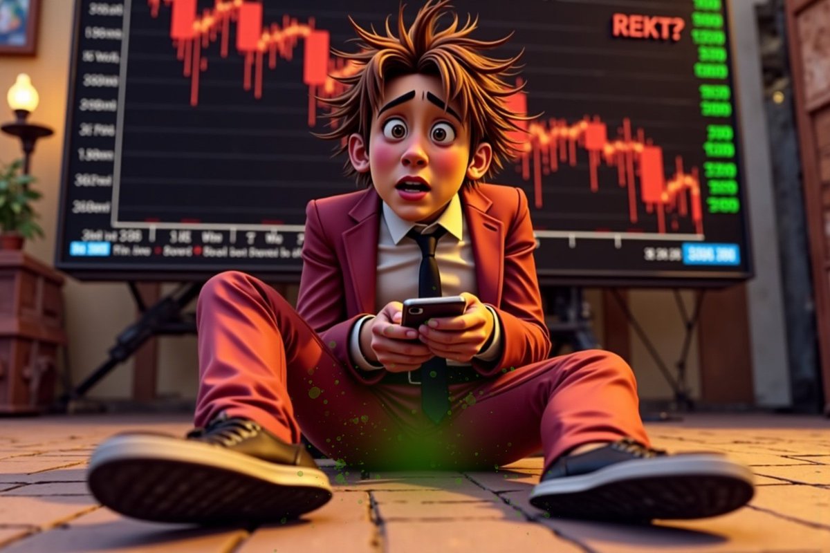 🚨 FartBro just got obliterated… 💀📉

One moment, he was dreaming of Lambo life… the next, his portfolio vanished into the void. 🚗💨➡️💸

🔴 REKT. Liquidated. Broken. 🔴

What went wrong? 

#Fartbro #Fartho #REKT