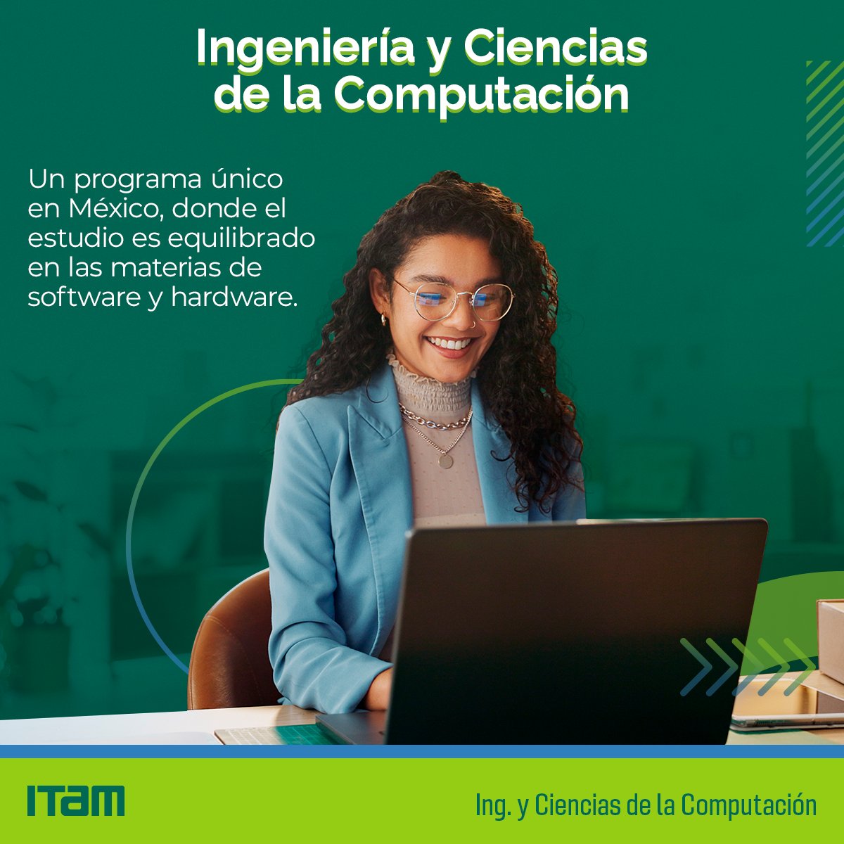Si tienes una mente abierta, habilidades intelectuales sobresalientes y disfrutas del trabajo en equipo y la tecnología, esta carrera es para ti. 
¡Transforma tu pasión en impacto!

Conoce más de este programa: 
tinyurl.com/45wvvyk9 

#SéITAMhoy #IngenieríaEnComputación