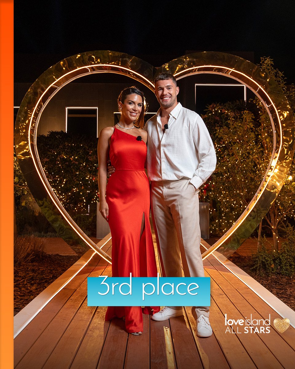 They came looking for love and they found it ❤️ Ekin and Curtis have finished in 3rd place, darling! #LoveIslandAllStars #LoveIsland