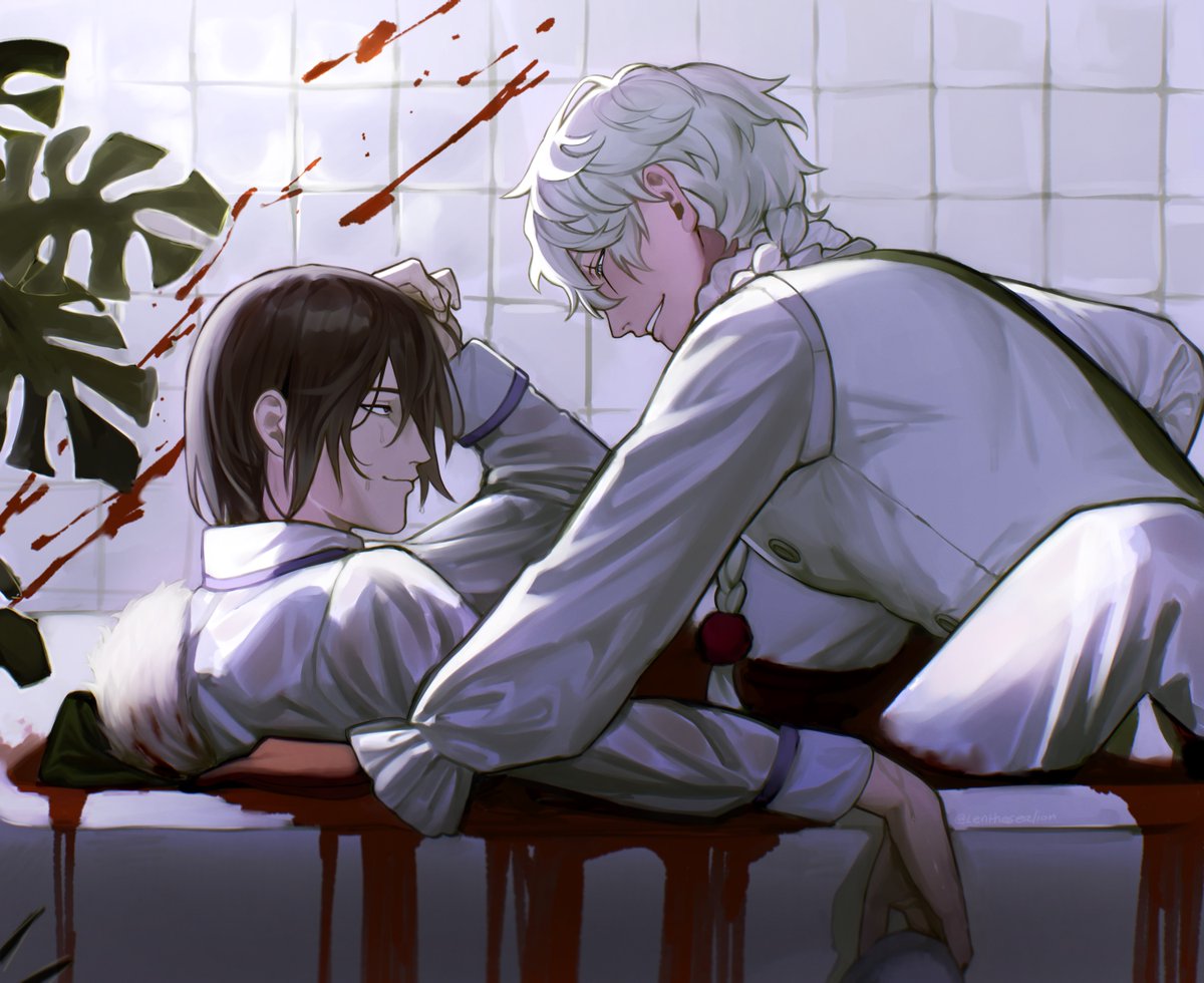 Lenthesealion's tweet image. #FYL25ShipWeek day 5 
- 🩸🛁
#Fyolai #bsd #bsdfanart