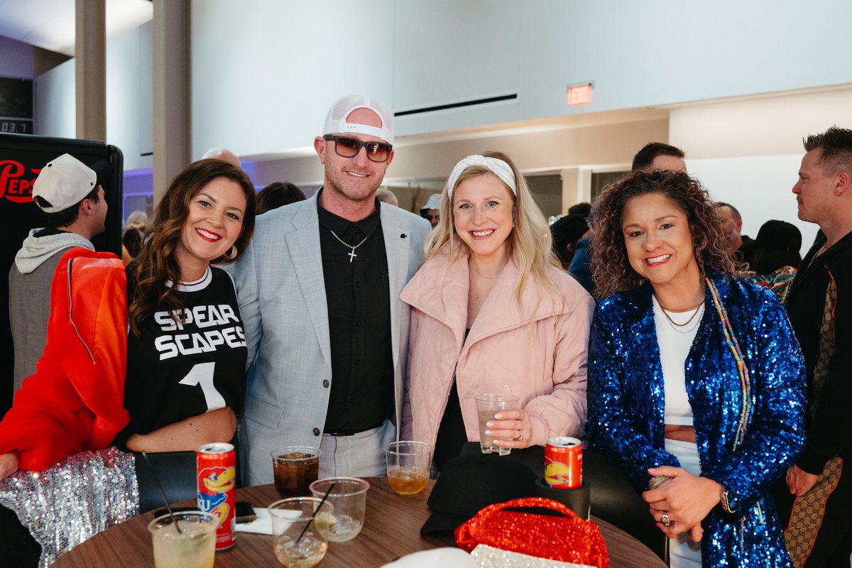 With “tunnel fits” as the dress code, we brought the whole crew out to the historic Allen Fieldhouse in style.