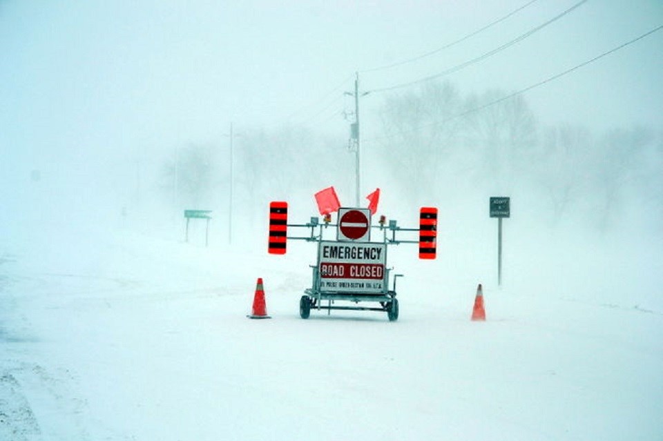 Please be advised that Wellington Road 16 between Wellington Road 109 and Highway 89 in the Township of Wellington North has been closed by Wellington County O.P.P as of 4:45pm on Monday February 17, 2025.