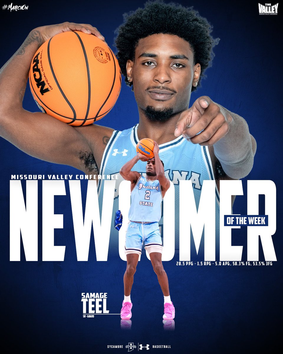 Earned and well-deserved 🤝

Samage Teel picks up his fourth Newcomer of the Week selection 👉 tinyurl.com/c454j6rt.

#MarchOn