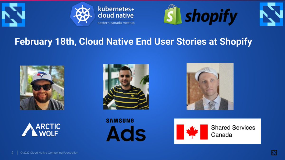 📢Final call for in-person #Ottawa  @CloudNativeFd📢
Topics: <a href="/CloudNativeFdn/">CNCF</a>  Platform for Government Innovation, <a href="/cilium/">kevin bustamante</a> and more
🎙️Amazing lineup: @raymaika 
📅 February 18th
🏠Thanks to event sponsors: <a href="/Shopify/">Shopify</a>
🤝Our Partners:  <a href="/grafana/">Grafana</a>, <a href="/sysdig/">Sysdig</a>, <a href="/ArctiqTeam/">ArctiqTeam</a>, <a href="/chainguard_dev/">Chainguard ⛓️</a>