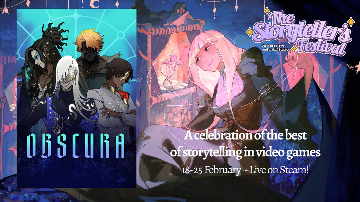 RottenRaccoons's tweet image. We're proud to announce OBSCURA has been selected to take part in #TheStorytellersFestival! Storyteller's Festival highlights some of the best in video game narratives, and we highly recommend taking a look at all the titles being hosted!

store.steampowered.com/developer/TwoH…
