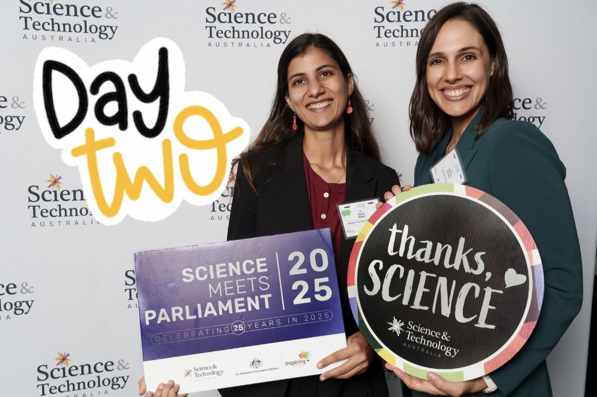 Dr. Vanessa Pirotta (@vanessapirotta) on Twitter photo Day two reflection of Science Meets Parliament! For all the juiciness: instagram.com/p/DGMLFhhT6fY/…
<a href="/ScienceAU/">Science & Technology Australia</a>
#SMP2025 Day two reflection of Science Meets Parliament! For all the juiciness: instagram.com/p/DGMLFhhT6fY/…
<a href="/ScienceAU/">Science & Technology Australia</a>
#SMP2025