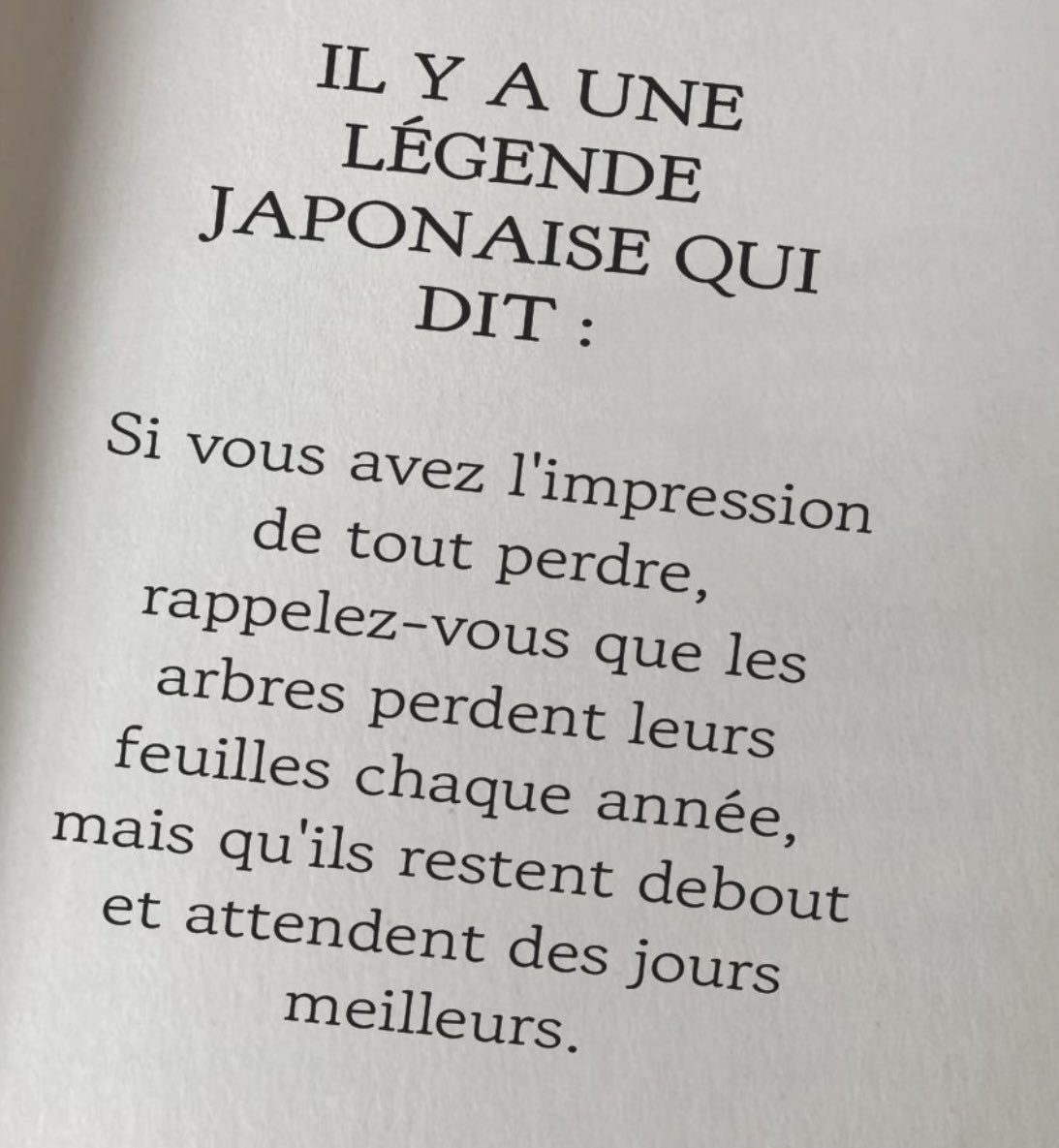 S’accrocher aux branches…