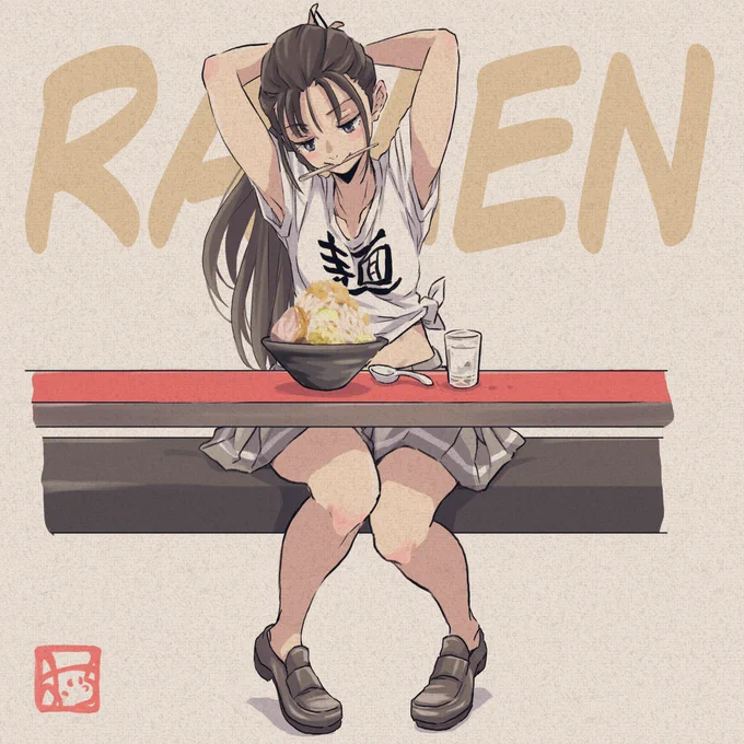 #思いっきり食べたい女の子 ごちゃごちゃうるさいなぁ!わたしはまわりを気にせず、なんだって思いっきり食べたいのだ! 