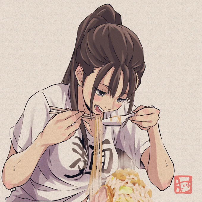 #思いっきり食べたい女の子 ごちゃごちゃうるさいなぁ!わたしはまわりを気にせず、なんだって思いっきり食べたいのだ! 