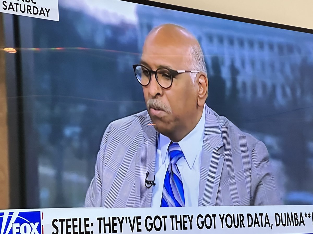 native68's tweet photo. Freak ex-DNC chairman Michael Steele loses his lunch complaining over ⁦@DOGE⁩.  Michael, go pound sand.  #DemocratsSteal https://t.co/Zy1CHNVH8B