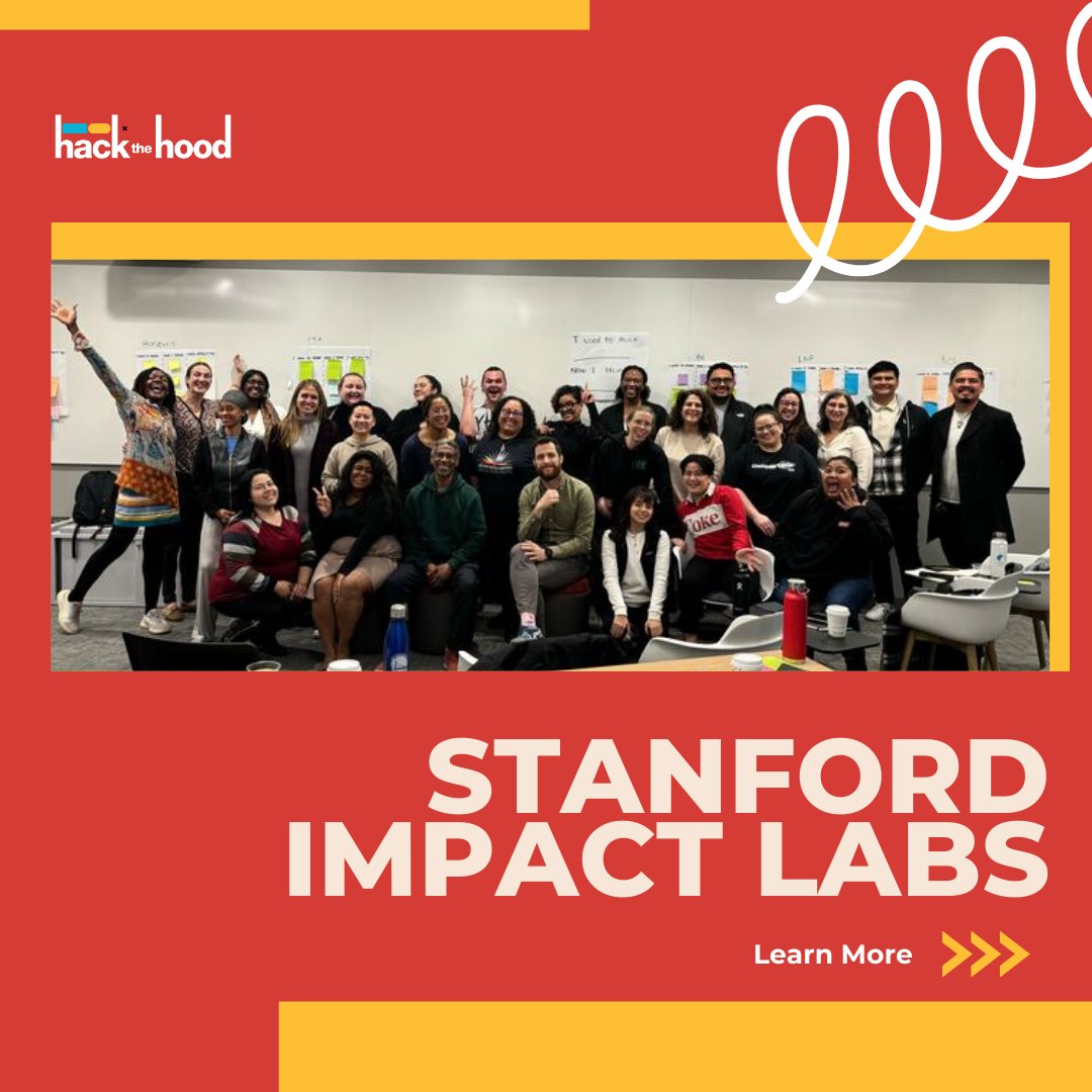 hackthehood's tweet image. We’re excited to be part of Stanford Impact Labs’ second cohort of the Evidence for Change fellowship! This 10-month program brings together 8 California-based nonprofits to strengthen our impact through data and evidence-driven strategies.
⭐ Learn more: stanford.io/4k5XmG7