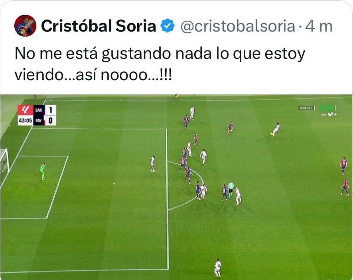 RBellinghamismo's tweet photo. Soria ha borrado el tweet!!! Laporta le ha dicho que lo borre o se queda sin paga!! NOOOOOOOO🤣🤣 https://t.co/QE5PeaeOO1