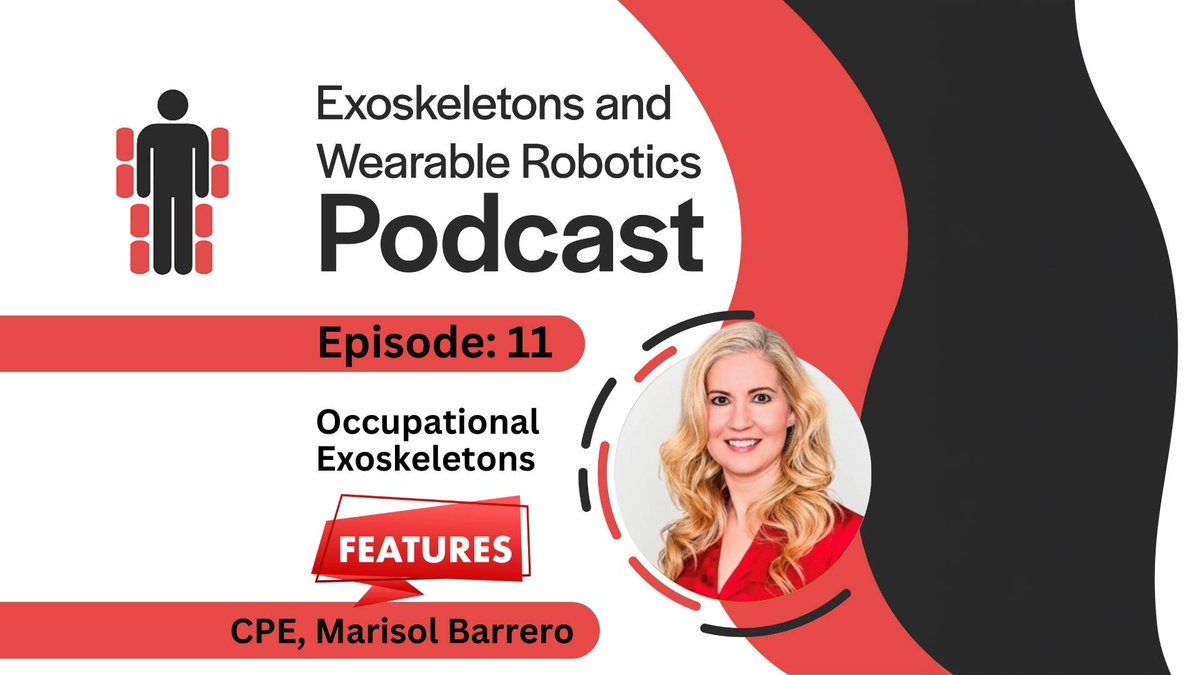 Ep 11 of the Exoskeletons and Wearable Robotics Podcast, Marisol Barrero joins us to discuss:

✅ Toyota’s mandatory exoskeleton program
✅ PPE vs. ergonomic tool – where do exoskeletons fit?
✅ Exoskeletons vs. Automation &amp; AI

shorturl.at/DVQlo