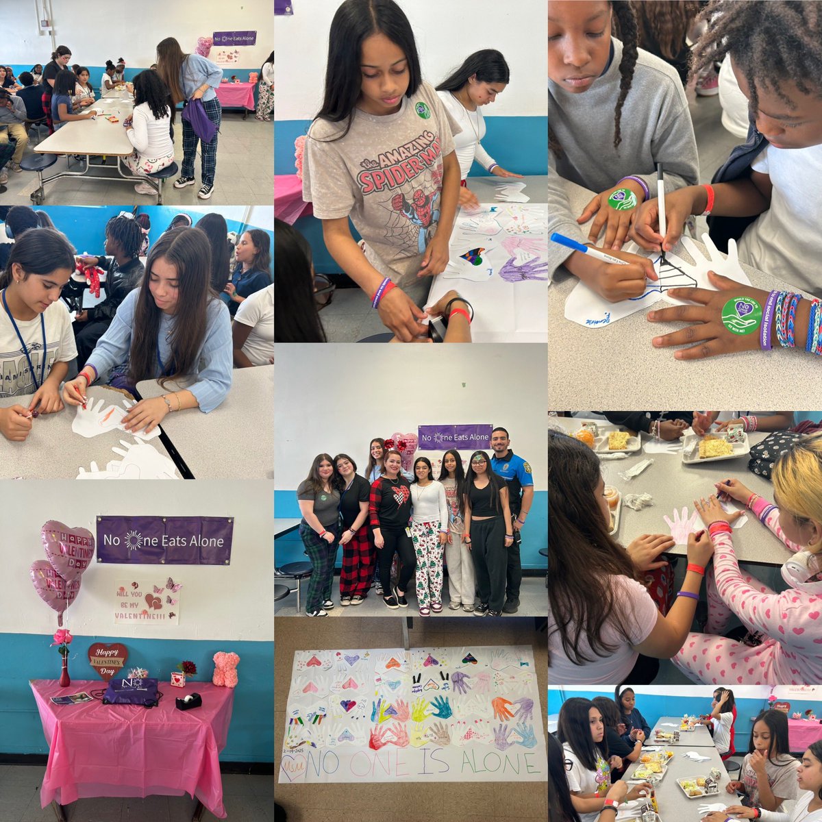 MSMSEagles's tweet image. At MSMS, No One Eats Alone! 💖 Thank you to Ms. Villacampa, our Trust Counselor, for putting this activity together for our students during lunch. 🌟 #SpreadTheLove #BuildingRelationships @MDCPS @SuptDotres @DannyEspinofl @MDCPSCentral @MsSwainCRO @StdtSvcsMDCPS