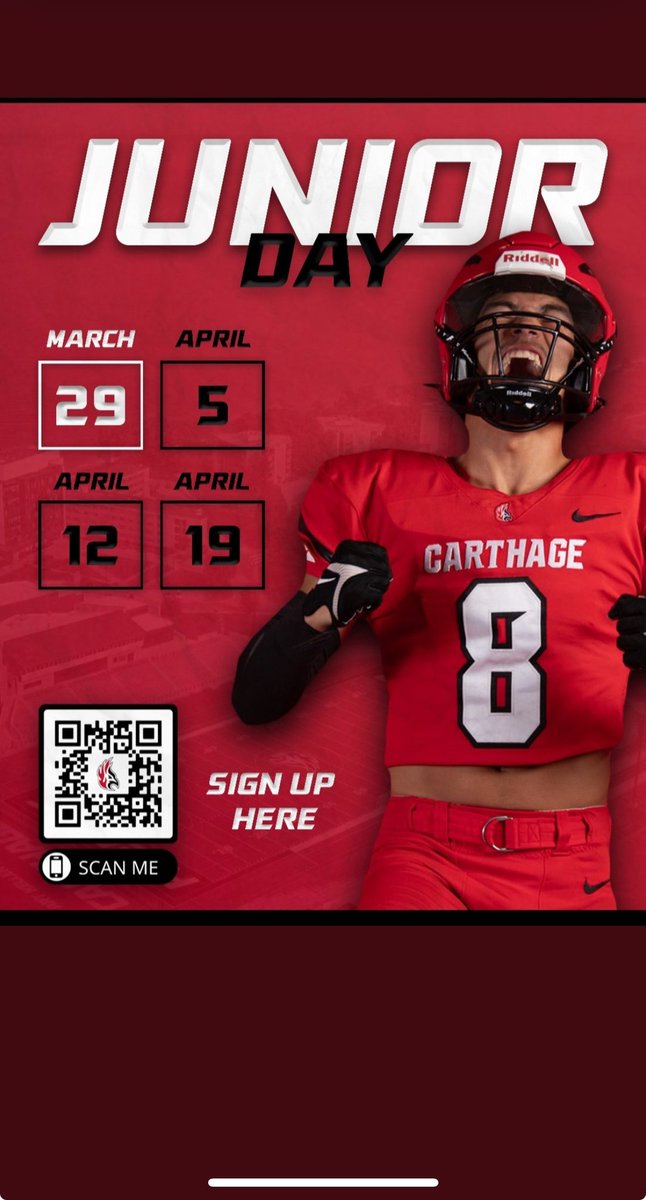 Ethan Callahan (@ethancallahan26) on Twitter photo Thank you to <a href="/OrryHellenbrand/">Orry Hellenbrand</a> for the Junior Day Invite!
<a href="/EASTTROYFB/">East Troy Football</a> <a href="/CoachJentz/">Coach Wyatt Jentz</a> <a href="/Carthage_FB/">Carthage Football</a> Thank you to <a href="/OrryHellenbrand/">Orry Hellenbrand</a> for the Junior Day Invite!
<a href="/EASTTROYFB/">East Troy Football</a> <a href="/CoachJentz/">Coach Wyatt Jentz</a> <a href="/Carthage_FB/">Carthage Football</a>