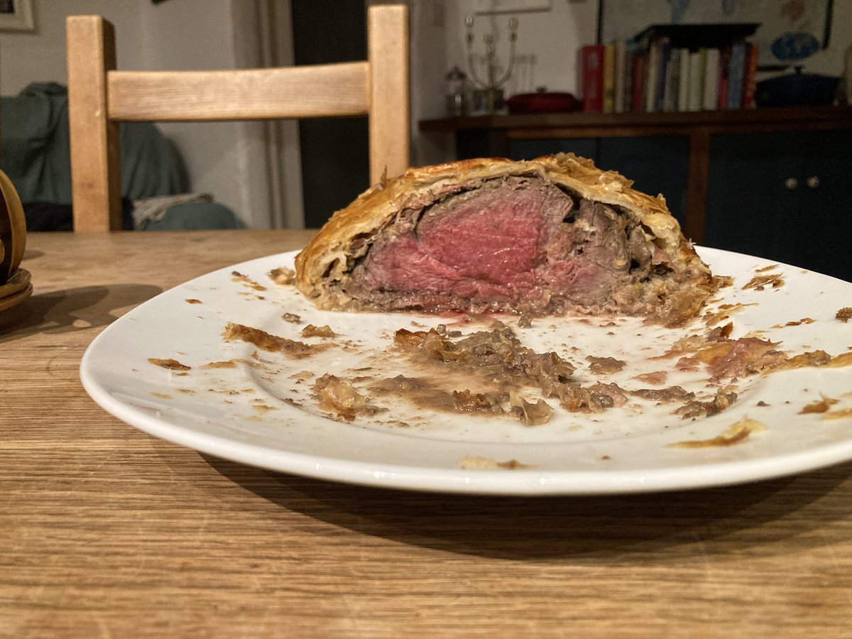 ColemanDennehy's tweet image. Stepson hit 21 today. I did the beef Wellington, his mam was on dessert with a French caramel apple tart. 

He was doing some stone restoration work in a monastery and the monks made him a chicken korma with nan bread for his birthday lunch.
#PureClass