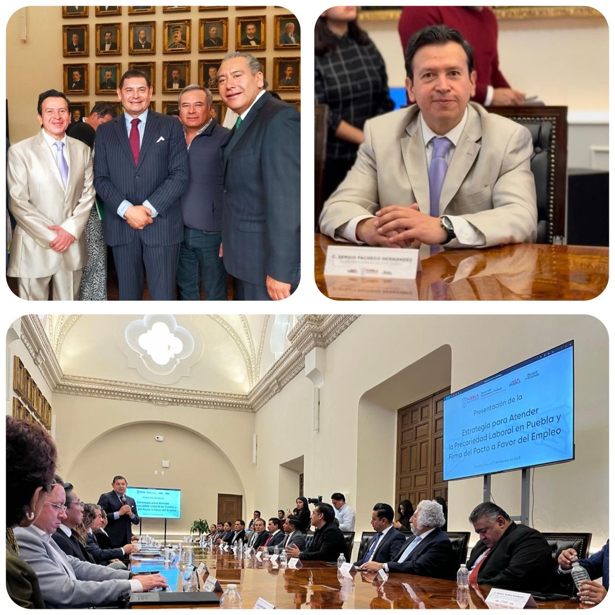 Agradezco al #Gobernador ⁦<a href="/armentapuebla_/">Alejandro Armenta</a>⁩ la invitación para colaborar en el Pacto a Favor del Empleo y combatir la Precariedad Laboral en Puebla.