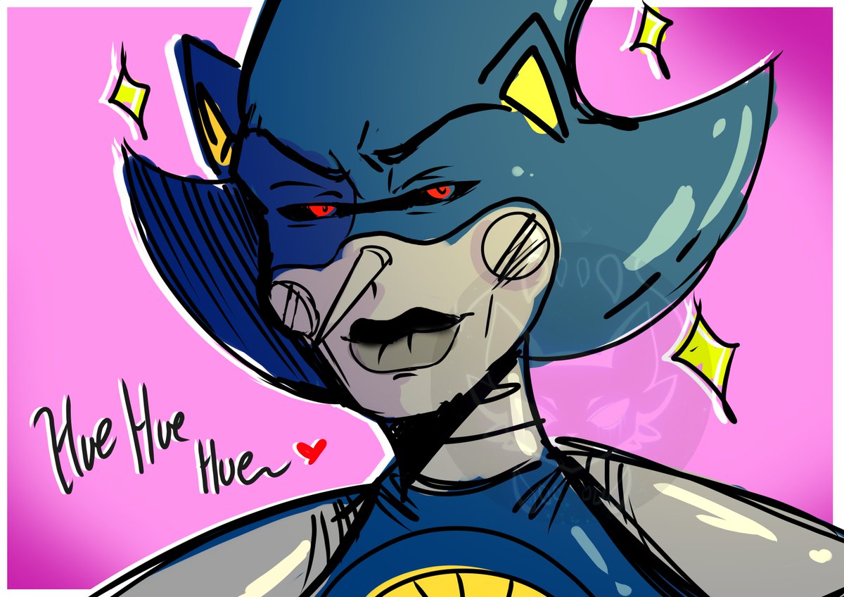 BindyMar's tweet photo. Huehuehue~❤️ #fanart #MetalSonic #SonicTheHedgehog https://t.co/tX4uMExz9E