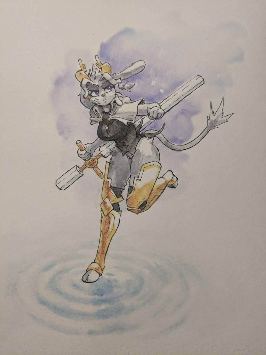 Sybil from Pseudoregalia! Ink and watercolor on watercolor paper.
Trying to get back into making art more in my free time. I forgot how much I enjoy working with traditional media!