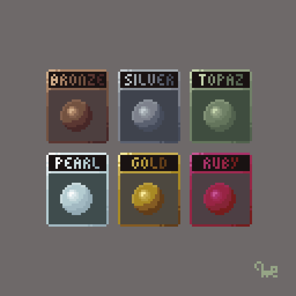 Gibbonus_Dev's tweet photo. Small cards to indicate #LootRarity 

#pixel_dailies #pixelart @Pixel_Dailies https://t.co/GWiTwxtq0s
