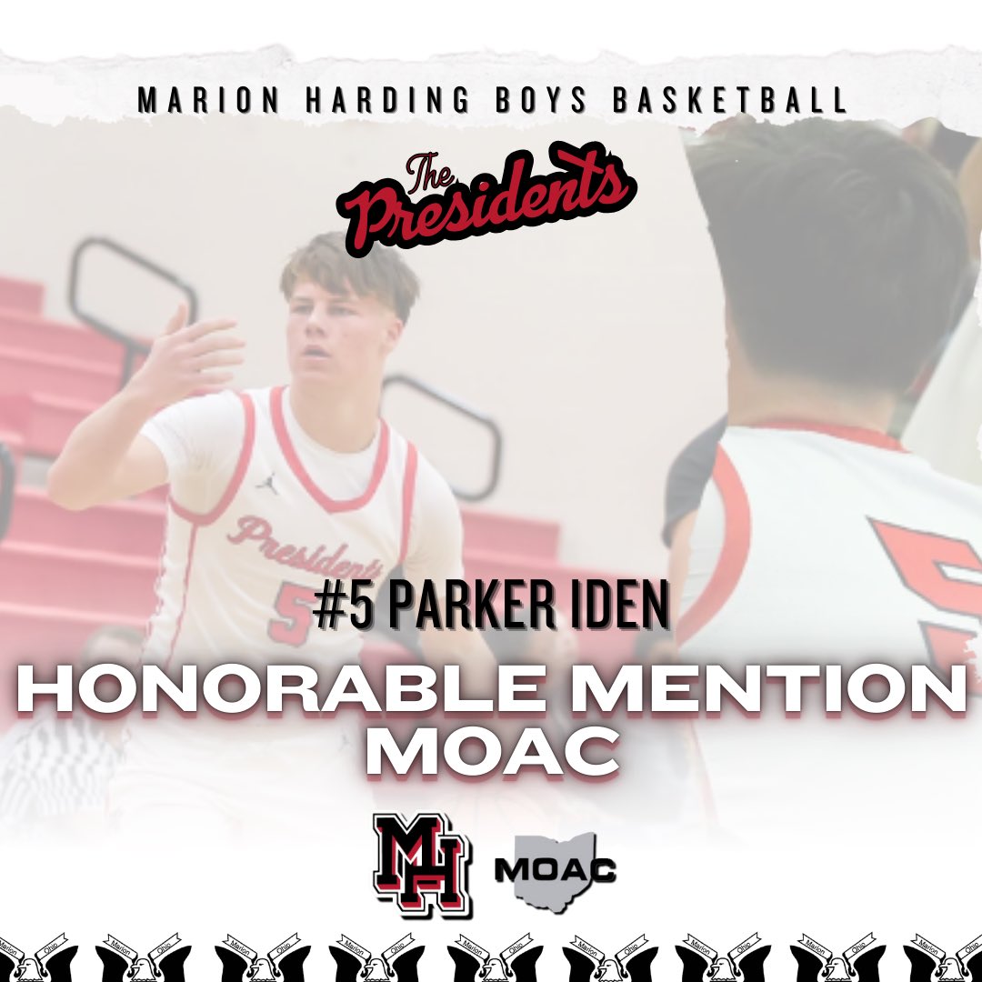 Marion Harding Boys Basketball (@prexyhoops) on Twitter photo MOAC coaches met over the weekend to award all-league honors in boys’ basketball, and here they are!
#1 Logan Thrapp - First Team
#2 Boston Pearson - First Team
#5 Parker Iden - Honorable Mention
More to come with OHSBCA & Central District!
<a href="/HardingPrexies/">Harding Presidents</a> <a href="/McMotorsport/">Rob McCurdy</a> MOAC coaches met over the weekend to award all-league honors in boys’ basketball, and here they are!
#1 Logan Thrapp - First Team
#2 Boston Pearson - First Team
#5 Parker Iden - Honorable Mention
More to come with OHSBCA & Central District!
<a href="/HardingPrexies/">Harding Presidents</a> <a href="/McMotorsport/">Rob McCurdy</a>