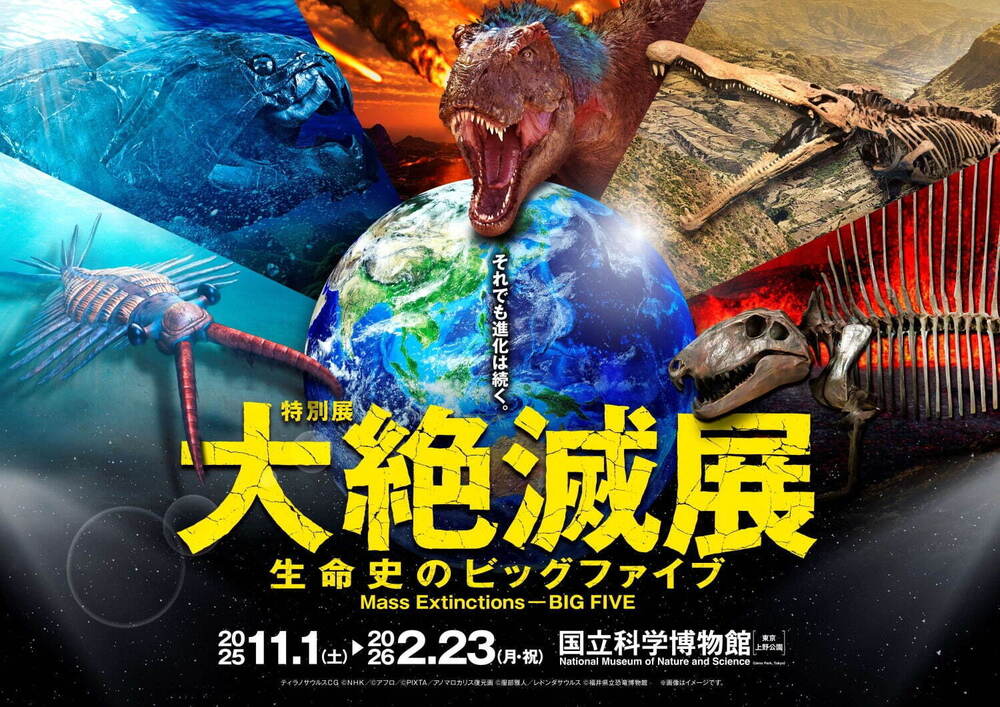 fashionpressnet's tweet photo. 「大絶滅展ー生命史のビッグファイブ」東京・国立科学博物館で、地球上で5度訪れた“生命の危機”に迫る - https://t.co/oPBptYWIpV https://t.co/p0sz2kzlnl