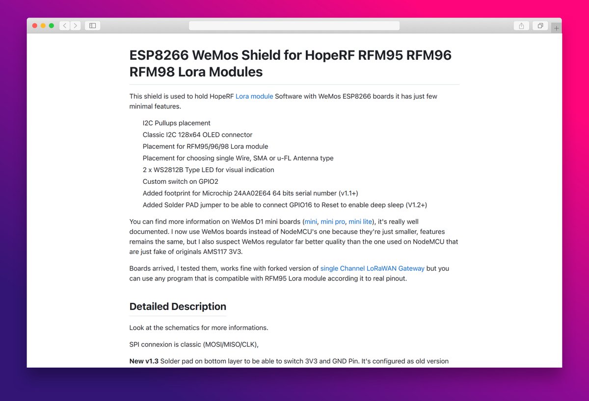 essamamdani's tweet image. ESP8266 WeMos Shield for HopeRF RFM95 RFM96 RFM98 Lora Modules

#ESP8266 #Lora #WeMos