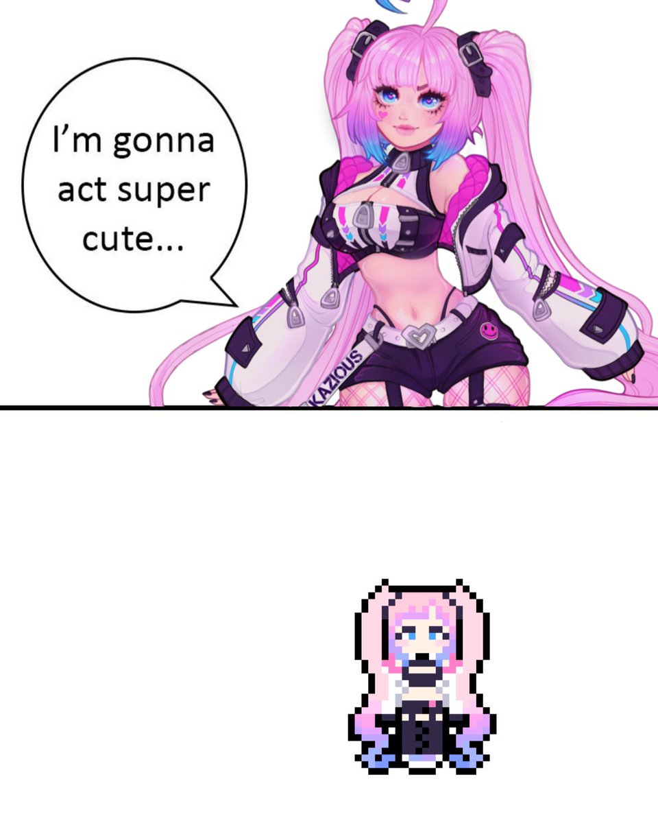 I’m gonna act super cute… 

#artmeme #art #oc #originalcharacter