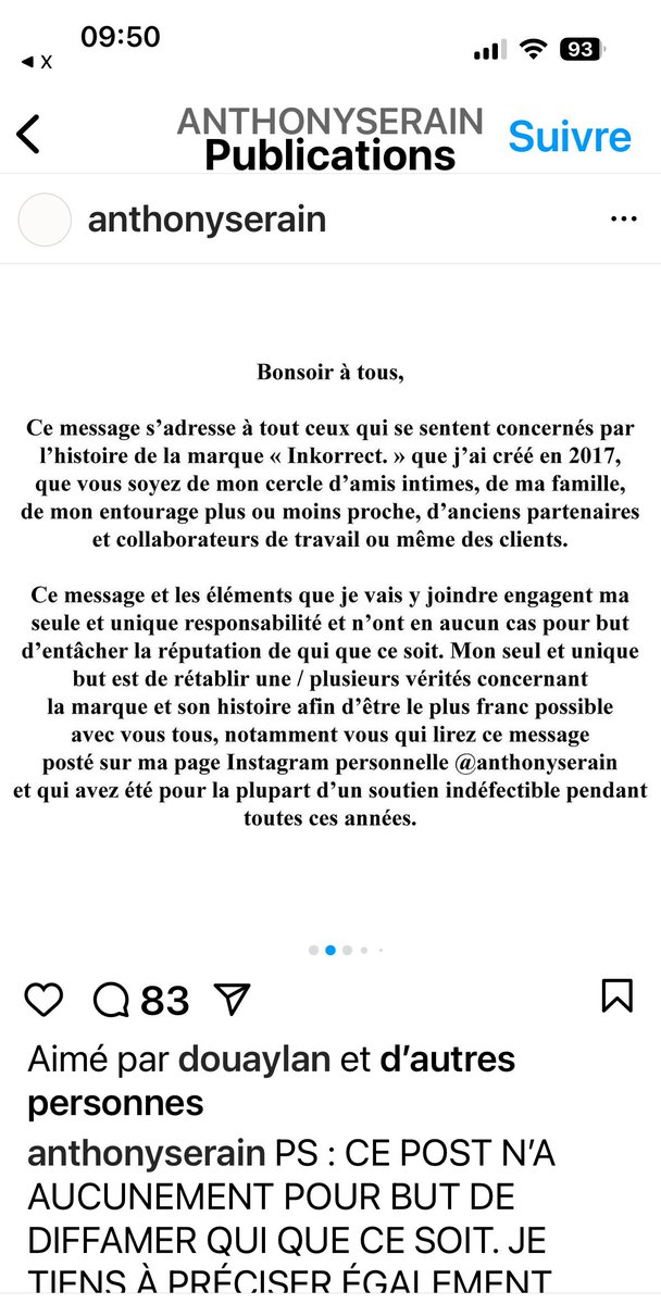 MSister0001's tweet image. Certes, #ThibaultGarcia parfois le hasard du calendrier peut faire des siennes mais .. il y a quelques jours #AnthonySerain le fondateur en 2017 de #Inkorrect.  a fait ce communiqué