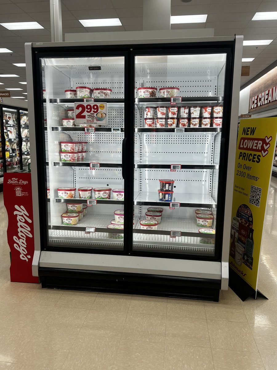 Say what St. Louis / St. Peters Missouri… leaving behind French toast due to egg prices and substituting ice cream as we get ready for another snowstorm? <a href="/SchnuckMarkets/">schnuckmarkets</a> #StLouis #snowday #icecream