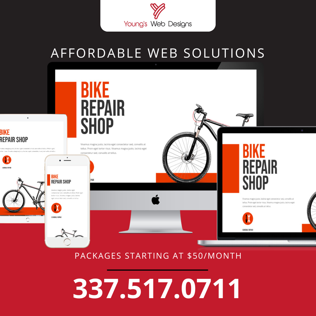 YoungsWebDesign's tweet image. Our Small Business Website Packages start at just $50/month! 🚀
📞 Call Clay Young at 337-517-0711 today to get started! See our work at youngswebdesigns.com!
#WebDesignForSmallBusiness #OnlineSuccess #SEOHelp #DigitalMarketing #YoungsWebDesigns