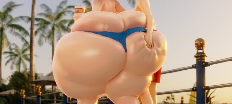 Uuuugggnnnn!~ H-hey!~ Hands off my ass perv!~ Yes I know these used to be my short!~ I-it’s just bad material!~ It’s not my fault my HUGE GROWING CHEEKS~ Make it look like a thong!~