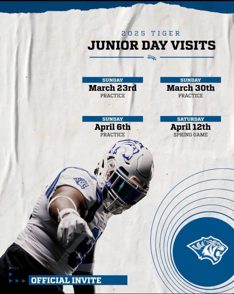Thank you for Junior Day invite! 
<a href="/CoachKretch/">Alex Kretzschmar</a>  
<a href="/CoachMasonFrost/">Mason Frost</a>
<a href="/dwtigerfootball/">DWU Football</a>