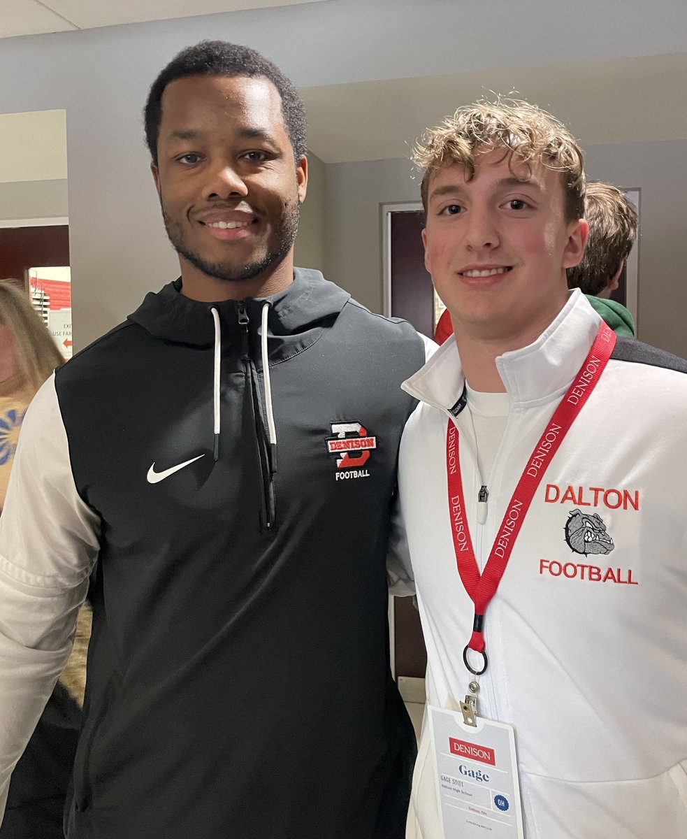 Gage Stitt (@ogcso1) on Twitter photo “Big thank you to Coach <a href="/coachjo51/">Jovon Johnson</a> for the invite and the opportunity to check out Denison University! Had a great visit and appreciate the hospitality.<a href="/DUFootball/">Denison Football</a> <a href="/coachhatem/">Jack Hatem</a> “Big thank you to Coach <a href="/coachjo51/">Jovon Johnson</a> for the invite and the opportunity to check out Denison University! Had a great visit and appreciate the hospitality.<a href="/DUFootball/">Denison Football</a> <a href="/coachhatem/">Jack Hatem</a>