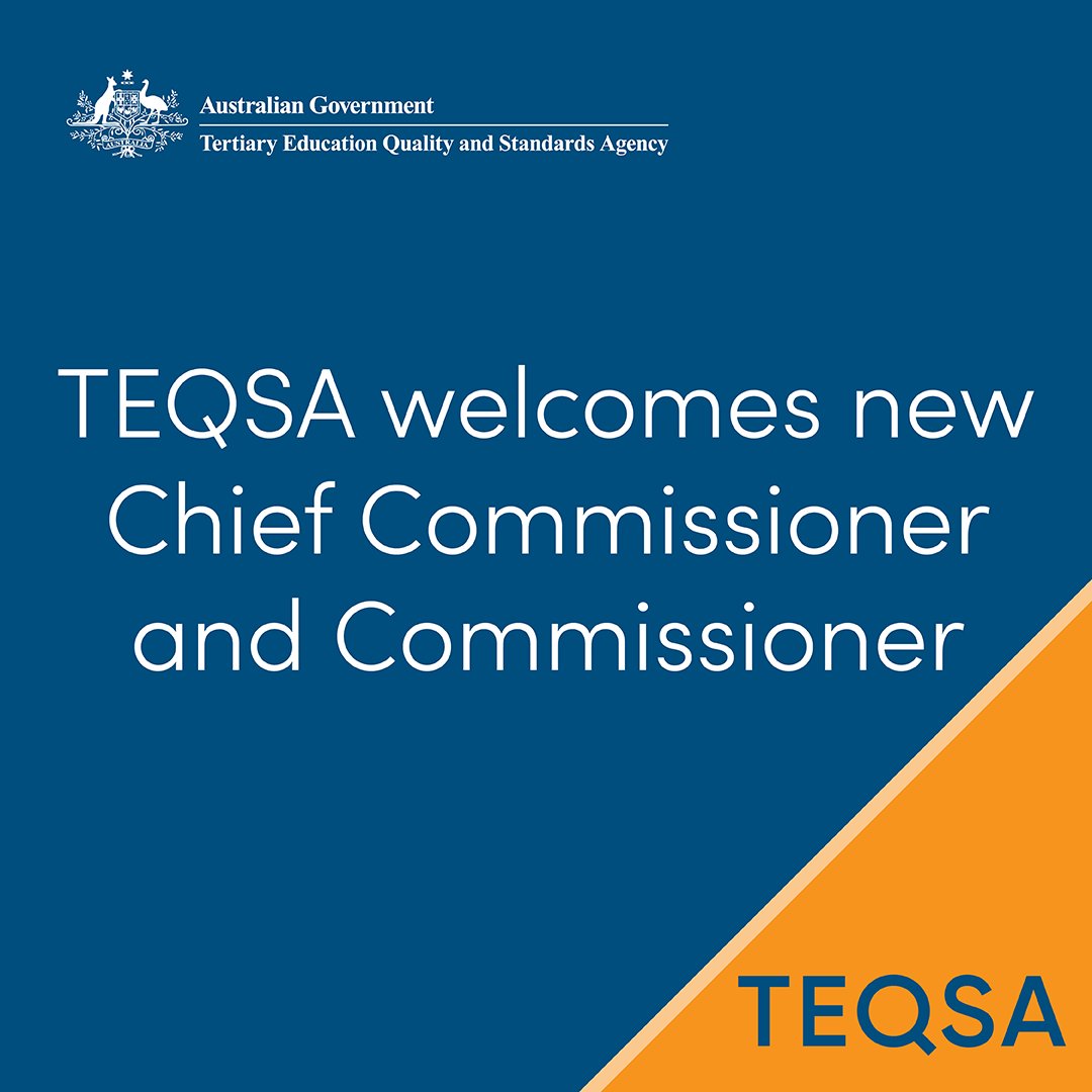TEQSA (@teqsagov) on Twitter photo TEQSA welcomes the appointment of Professor <a href="/kerrileekrause/">Kerrileekrause</a> as Chief Commissioner and Emeritus Professor Elizabeth More AM as Commissioner.
ā”ļø teqsa.gov.au/about-us/news-ā¦
#HigherEd #OzHe TEQSA welcomes the appointment of Professor <a href="/kerrileekrause/">Kerrileekrause</a> as Chief Commissioner and Emeritus Professor Elizabeth More AM as Commissioner.
ā”ļø teqsa.gov.au/about-us/news-ā¦
#HigherEd #OzHe