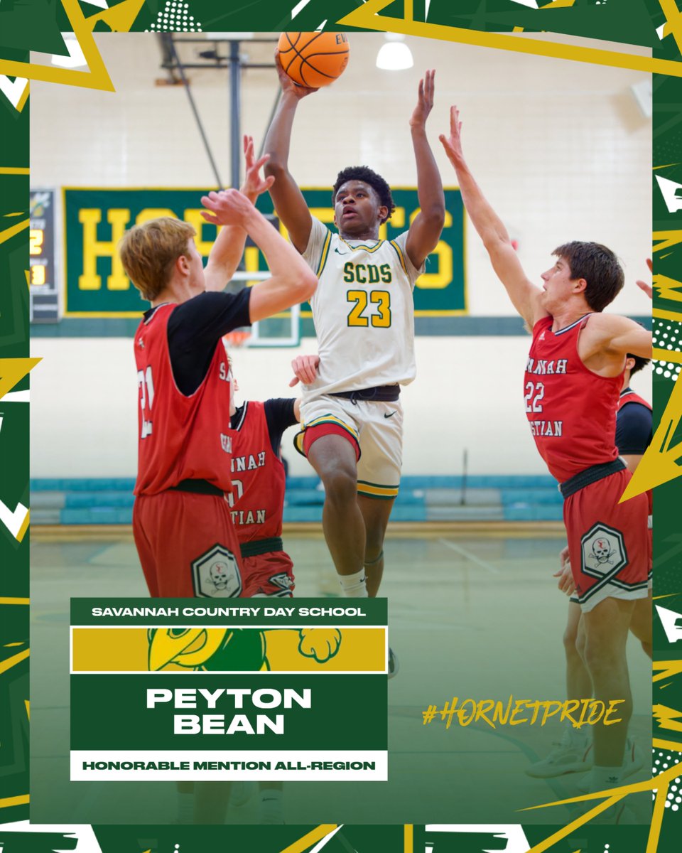 Congrats to Freshman Peyton Bean for being selected GHSA Honorable Mention All-Region! #HornetPride