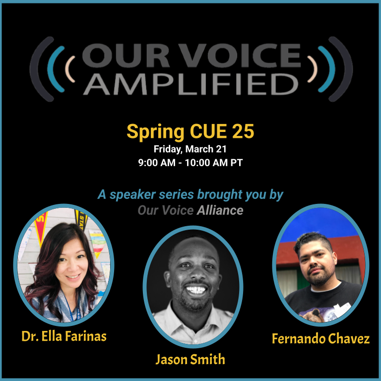 📢Our Voice Alliance is doing it again!

🌴This time in Palm Springs @ #SpringCUE.

🗣️Bringing to the stage 3 PHENOMENAL voices &amp; their talks on:
💥lived experiences
💥nuances of how racial iden intersects w/education
💥personal triumphs

👀 Fri | Mar 21 | 9 AM

#OVAFam <a href="/cueinc/">CUE</a>