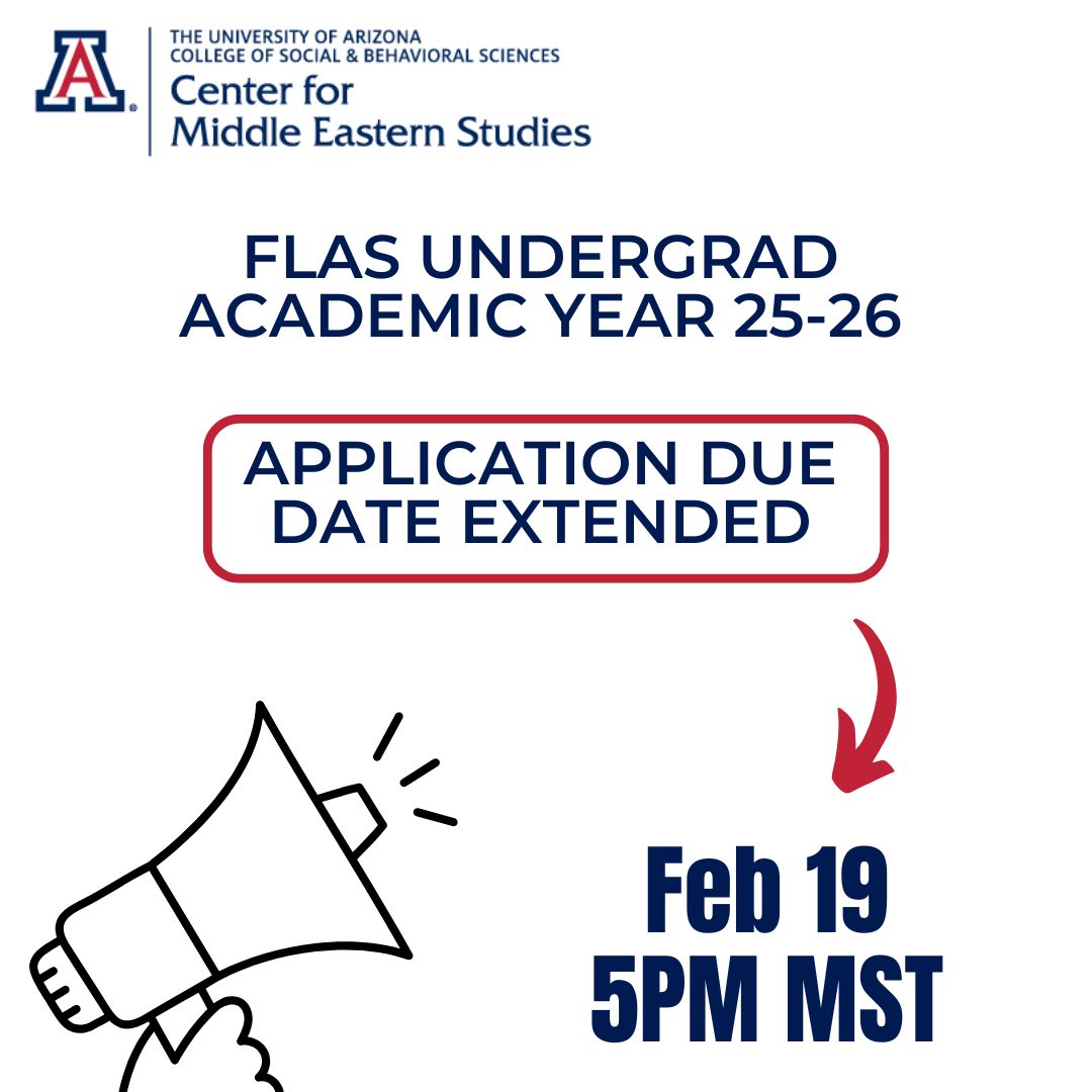 📣 To FLAS undergrad AY 25-26 applicants- you have two more days to submit your application! Now due Feb 19th 5PM MST.