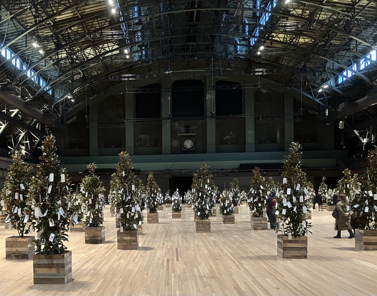 I’m ⁦at ⁦⁦⁦<a href="/yokoono/">Yoko Ono</a>⁩’s “Wish Tree” at ⁦<a href="/ParkAveArmory/">Park Avenue Armory</a>⁩. Generous, participatory, optimistic &amp; magical.