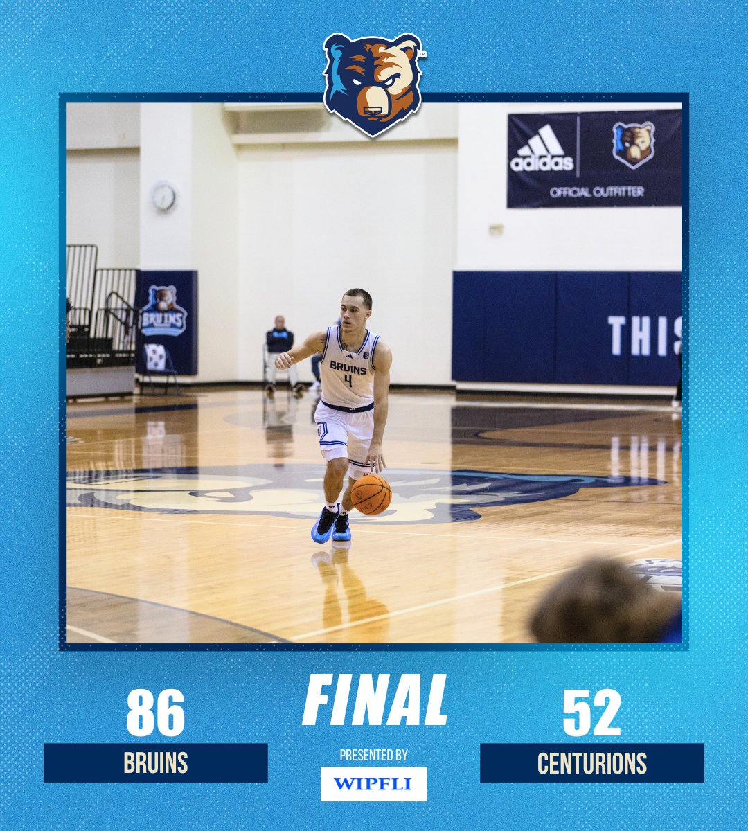 Bruins get it done and beat the Centurions in their final regular season home game! 🐻🏀