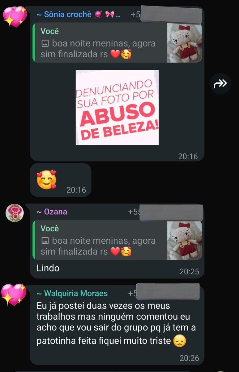 crochetlline's tweet image. mandei essa no grupo de senhoras do croche e uma delas ficou com ciume pqp vou desmaiar