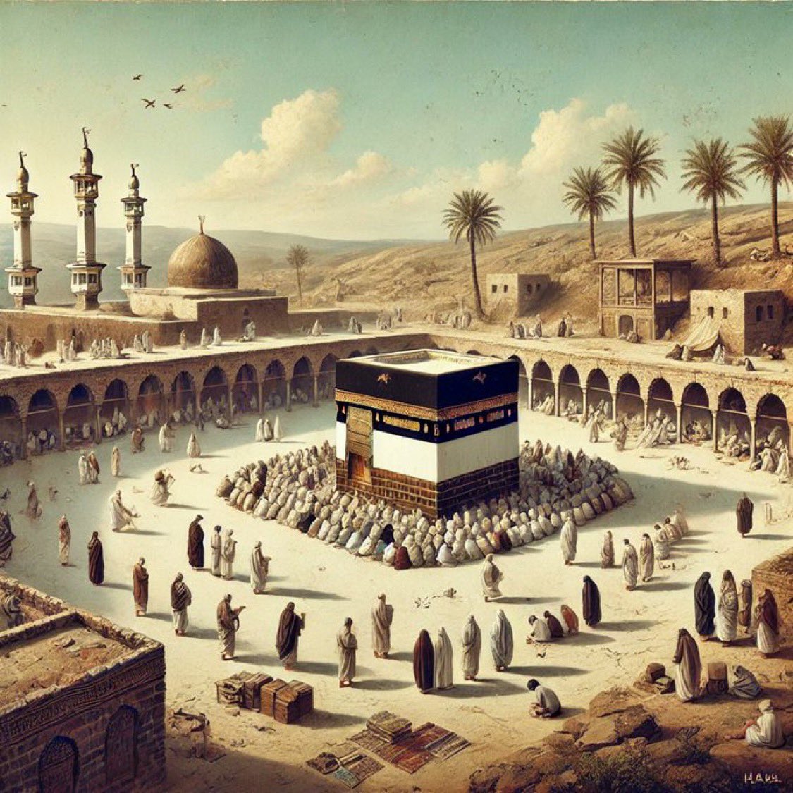 بينما النبي صلى الله عليه وسلم بفناء الكعبة إذ نزل عليه "جبريل" 

فقال : «يا محمد ؛ إنه سيخرج في أمتك رجل يشفع فيشفعه الله في عدد ربيعة ومضر ، فإن أدركته فاسأله الشفاعة لأمتك».

فقال : «يا جبريل ما اسمه وما صفته ؟»
قال: