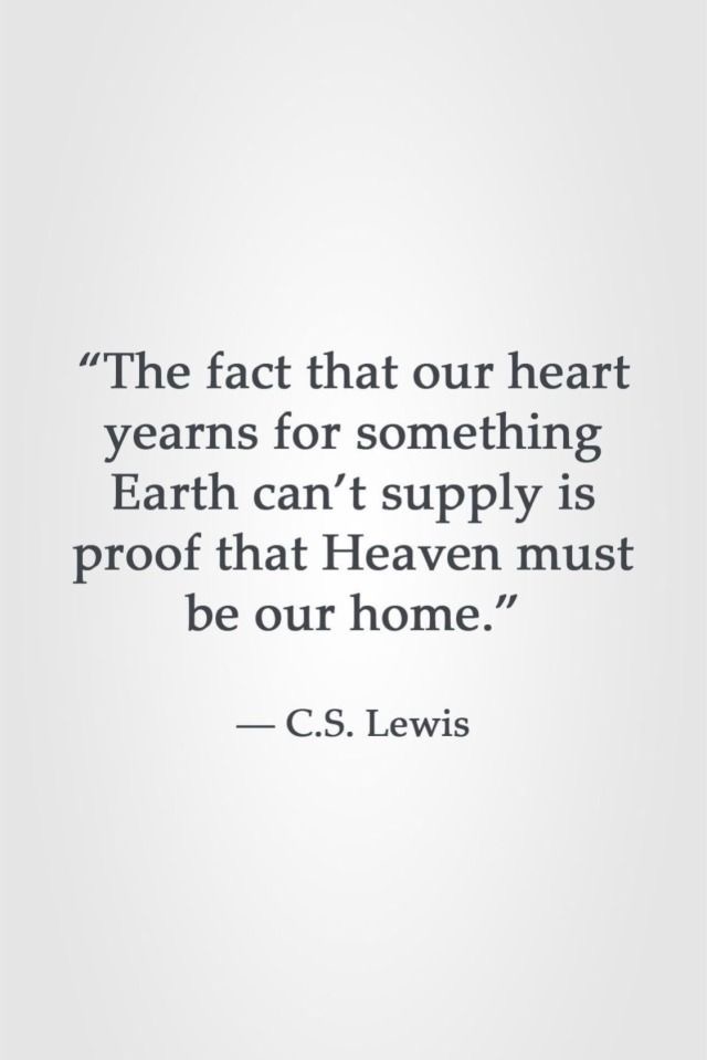 We all yearn for another world…