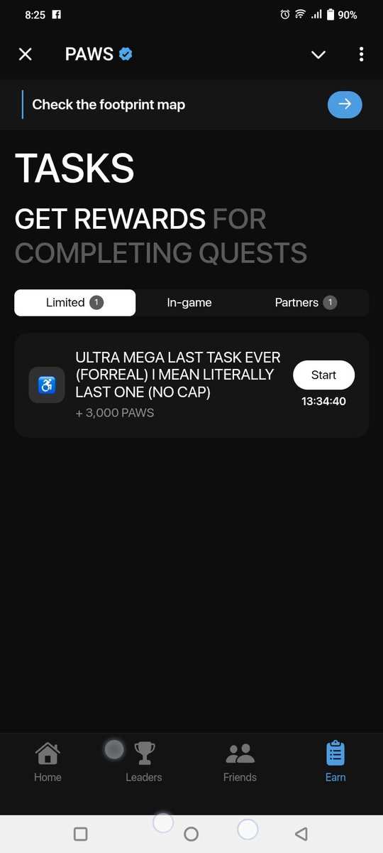 SanjayTech_yt's tweet image. 👣Paws New 2 Tasks Limited and partner Tasks Complete Now 🐶

📌Check - Paws Tasks  🏴‍☠️

#paws #pawstasks #pawsupdate #zelena #BBMzansi #ElonMusk #GrandeFratello